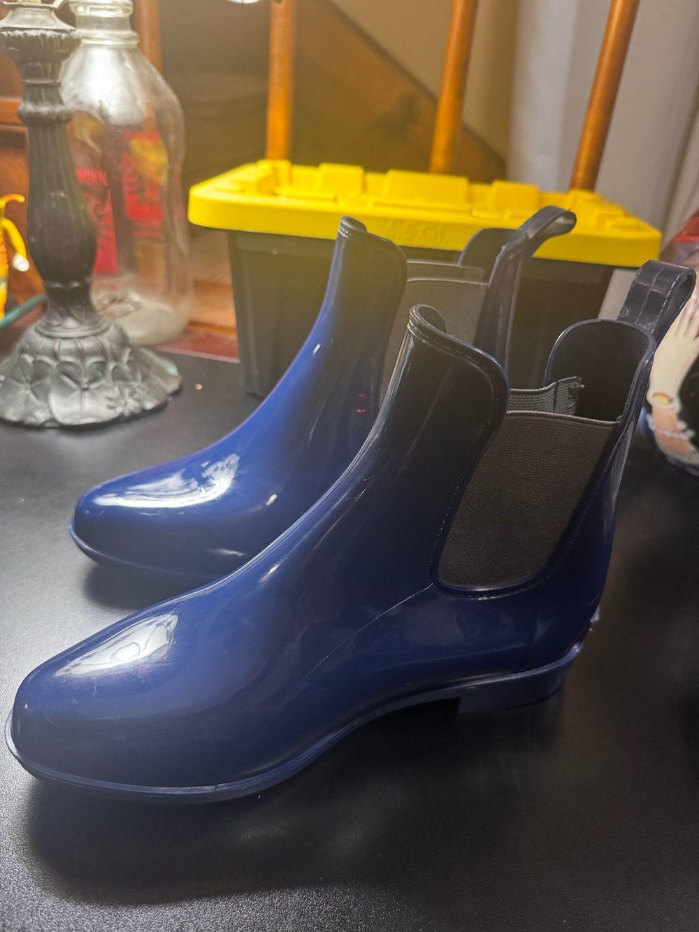 Lauren Ralph Lauren Women’s Size 7 Tally Short Rain Boots Ankle Blue